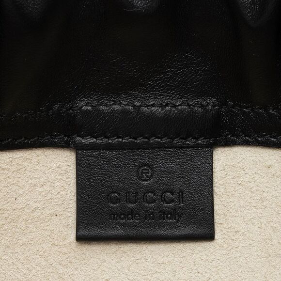 Gucci Leather Logo Drawstring Backpack - Picture 9 of 15